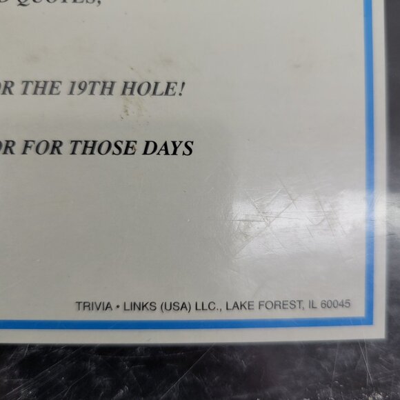 trivia links golf trivia game sealed new in box - Picture 7 of 9